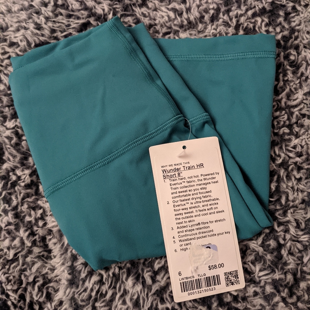 Lululemon Wunder Train Shorts Size 6 NWT